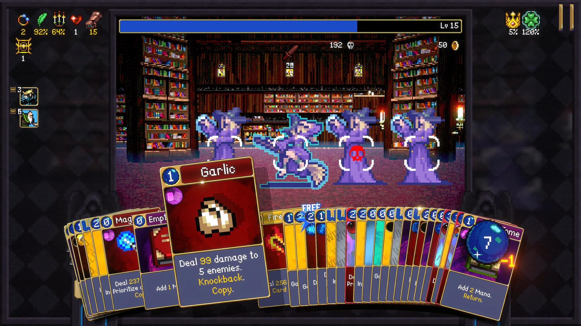 Real Vampire Crawlers gameplay screenshot for Chest Risk Route